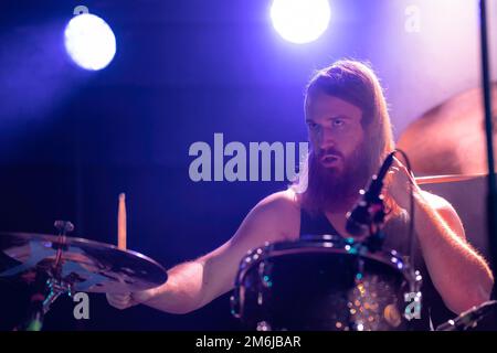 Bergen, Norwegen. 22., 2022. Oktober. Die amerikanische Metallband Irist spielt ein Live-Konzert im Kulturhuset in Bergen. (Foto: Gonzales Photo - Jarle H. Moe). Stockfoto