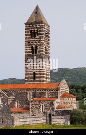 Die Basilika der Heiligen Dreifaltigkeit von Saccargia Stockfoto