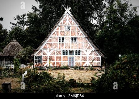 Ein Fachwerkhaus in Stade Stockfoto