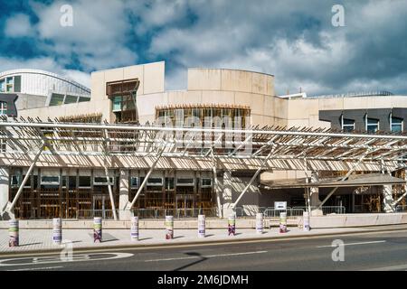 Scottish Parliament Building in Edinburgh, Schottland Stockfoto