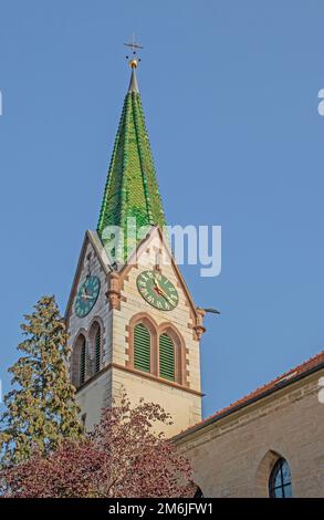 Katholische Gemeinde Kirche St. Nicholas Worblingen, Rielasingen-Worblingen Stockfoto