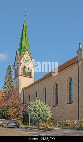 Katholische Gemeinde Kirche St. Nicholas Worblingen, Rielasingen-Worblingen Stockfoto