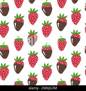 Strawberry nahtlose Muster Stock Vektor