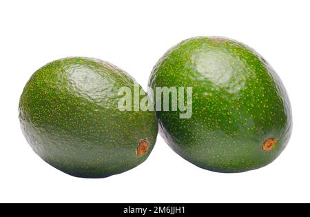 Avocado, isoliert auf weißem Hintergrund Stockfoto