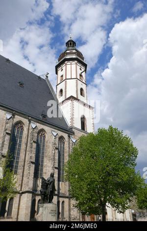 Thomas-Kirche in Leipzig Sachsen Stockfoto