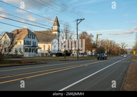 Route 63 (Main Street) Northfield, MA Stockfoto