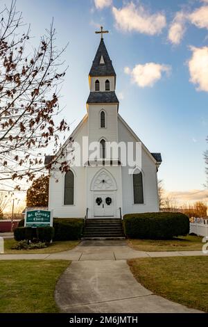 St. Patrick's Church auf der Main Street in Northfield, Massachusetts Stockfoto