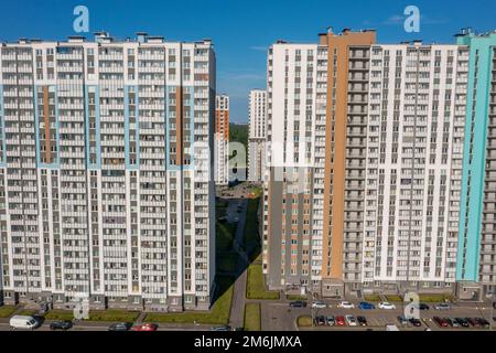 Neubau Wohnung Komplex Stockfoto