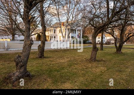 Haus auf der Main Street in Northfield, Massachusetts Stockfoto