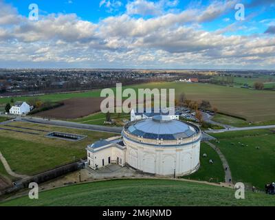 Den Löwenhügel in Waterloo, Belgien Stockfoto