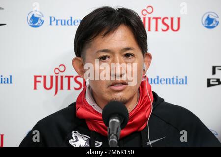 Tokyo Dome, Tokio, Japan. 3. Januar 2023. Yo Yamamoto (), 3. JANUAR 2023 - American Football : American Football Japan Championship 'Rice Bowl' between Panasonic Impulse 21-29 Fujitsu Frontiers at Tokyo Dome, Tokyo, Japan. Kredit: AFLO/Alamy Live News Stockfoto