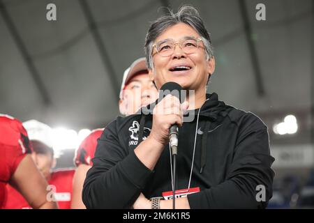 Tokyo Dome, Tokio, Japan. 3. Januar 2023. Takahito Tokita, 3. JANUAR 2023 - American Football : American Football Japan Championship 'Rice Bowl' between Panasonic Impulse 21-29 Fujitsu Frontiers at Tokyo Dome, Tokyo, Japan. Kredit: AFLO/Alamy Live News Stockfoto