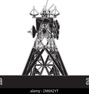 Der Vektor Des Telekommunikationsturms Stock Vektor