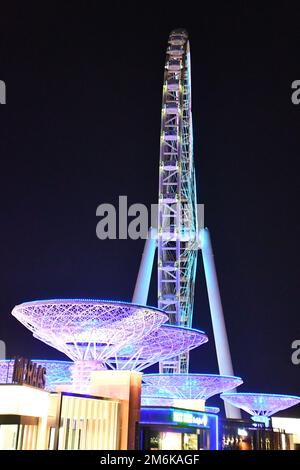 Ain Dubai auf Bluewaters Island in Dubai, Vereinigte Arabische Emirate Stockfoto