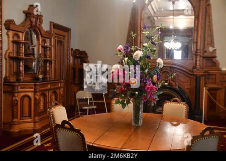 Lockwood-Mathews Mansion Museum in Norwalk, Connecticut Stockfoto