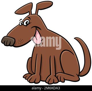 Cartoon lustige Hund Comic Tier Charakter Stockfoto