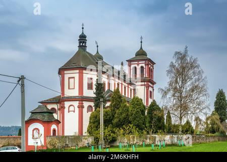 Kirche des Heiligen Kreuzes, Chyse, Tschechische republik Stockfoto