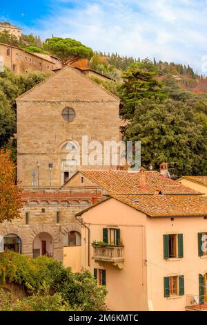 Stadtbild von Cortona, Stadt in der Toskana, Italien Stockfoto