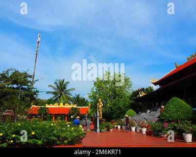 Heiliger buddhistischer Nguyen Trung Truc Tempel - spirituelles Ziel in Ganh Dau, Phu Quoc, Vietnam, Südostasien #Asien #Vietnam #Südostasien Stockfoto