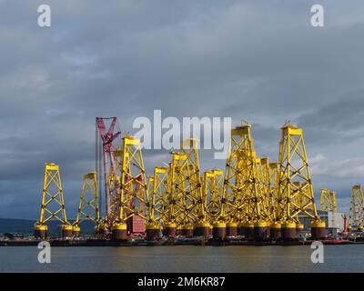 Schottland bei invergordon Stockfoto