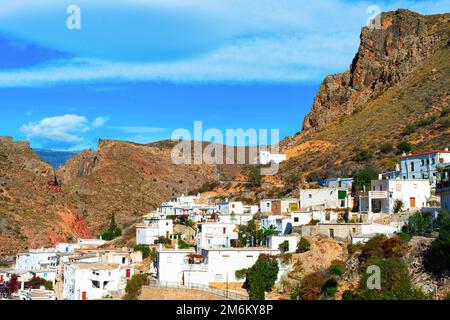 Cartagena-Architektur Bergberg Spanien Stockfoto