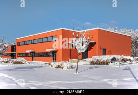 Tal Wiese Halle Rielasingen-Worblingen Stockfoto