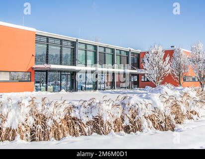 Tal Wiese Halle Rielasingen-Worblingen Stockfoto