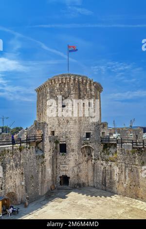 Burg Kamerlengo, Trogir, Kroatien Stockfoto