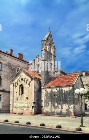 Kirche Johannes des Täufers in Trogir, Kroatien Stockfoto