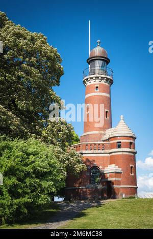 Holtenau Leuchtturm in Kiel, Deutschland Stockfoto