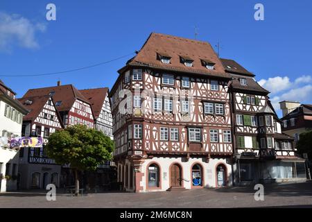 Palmâ€™sches Haus in Mosbach Stockfoto