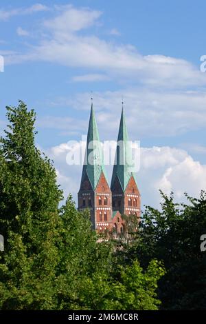 St. Marienkirche in Lübeck Deutschland Stockfoto