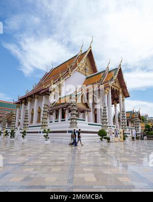 Bangkok Thailand, Wat Suthat Thepwararam Ratchaworahawihan Tempel in der Altstadt von Bangkok Stockfoto