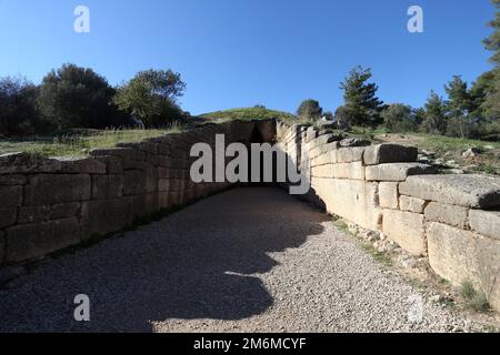 Mykene "reich an Gold", das Königreich des mythischen Agamemnon Stockfoto