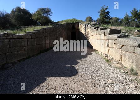 Mykene "reich an Gold", das Königreich des mythischen Agamemnon Stockfoto