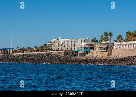 Ein Blick auf die Landschaft von Puerto Penasco, Mexiko Stockfoto