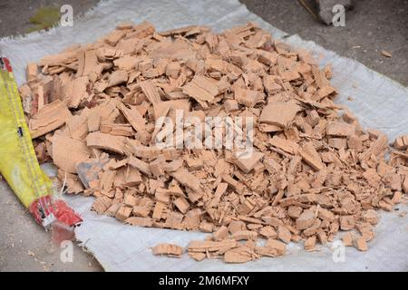 Osttimor, einheimisches Futter aus Palmen in Südostasien. Tropisches Timor. Stockfoto