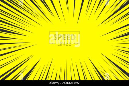 Anime Motion Speed Lines Background Design Element Vector Illustration Stock Vektor