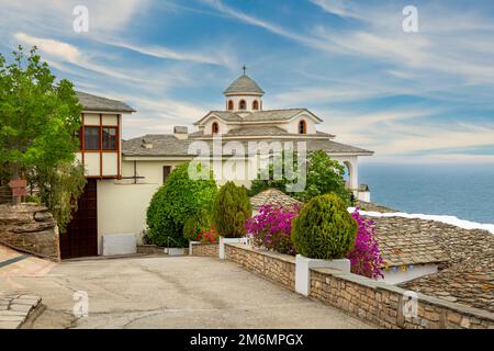 Kloster des Erzengels Michael, Thassos, Griechenland Stockfoto