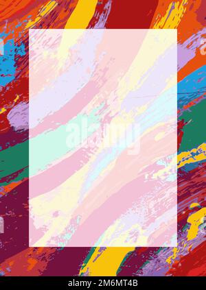 Abstraktes Malhintergrund-Design mit leerem Raum Stockfoto