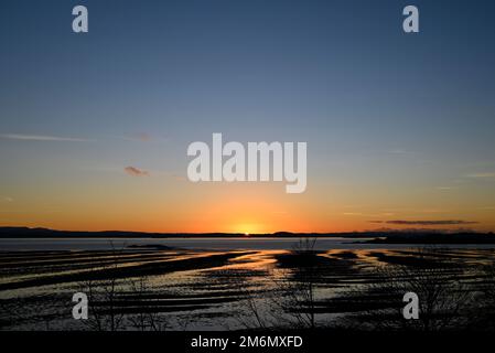 Firth of Forth Sonnenuntergang Stockfoto