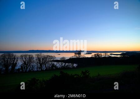 Firth of Forth Sonnenuntergang Stockfoto
