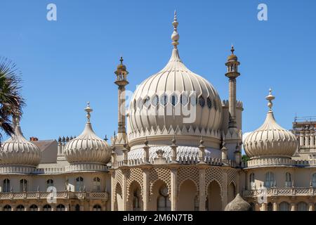 BRIGHTON, SUSSEX, Großbritannien - 5. AUGUST: Blick auf den Royal Pavilion in Brighton Sussex am 5. August 2022 Stockfoto