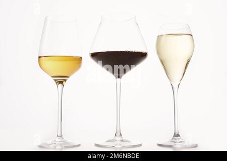 Weinprobe, Verkostung von Stemmeisen, Weinherstellung. Stockfoto