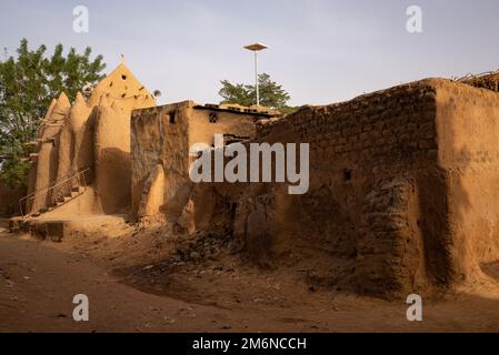 Nicolas Remene / Le Pictorium - Malis Antwort auf die Herausforderungen und Realitäten des Klimawandels - 11/3/2021 - Mali / Segou / Segou - The Mosqu Stockfoto