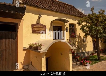 Donji Kraljevec, Kroatien - 14. August 2022 : das Haus, in dem Rudolf Steiner geboren wurde. Geburtsort. Stockfoto