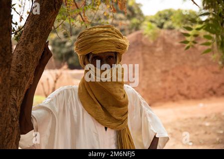 Nicolas Remene / Le Pictorium - Mali: Das anti-französische Gefühl - 16/3/2022 - Mali / Bamako Viertel / Bamako - AlHousseini ist ein Handwerker, Maker Stockfoto