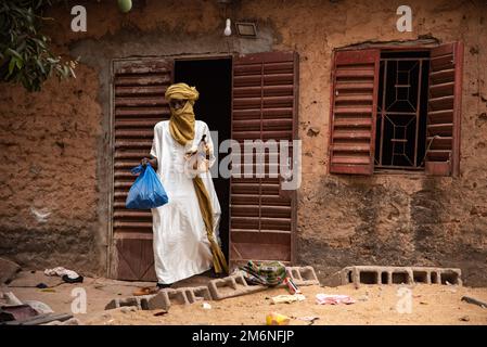 Nicolas Remene / Le Pictorium - Mali: Das anti-französische Gefühl - 16/3/2022 - Mali / Bamako District / Bamako - AlHousseini AG Aghali, hier in His Stockfoto