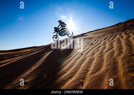 Saudi-Arabien. 05. Januar 2023. 35 CABRERA Patricio (chl), Rieju Team, KTM, Moto, Action während der 5. Phase des Dakar 2023 rund um Hail, am 5. Januar 2023 in Hail, Saudi-Arabien - Photo Florent Gooden / DPPI Credit: DPPI Media/Alamy Live News Stockfoto