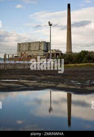 Methil-Kraftwerk, Abgerissen 2010 Stockfoto